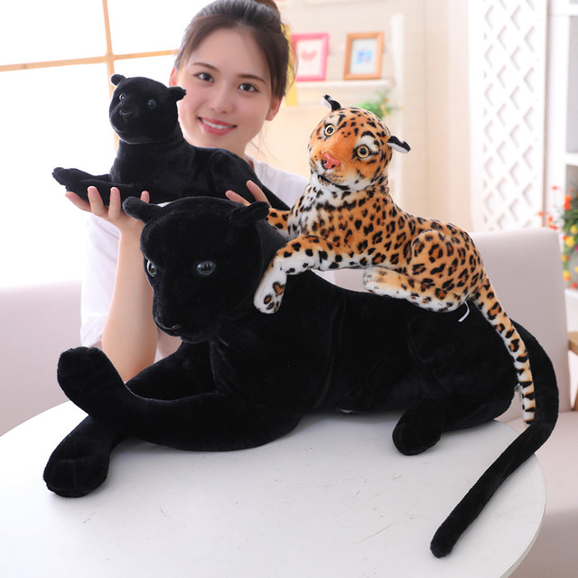 Realistyczna pluszowa zabawka - tygrys i leopard w rozmiarze od 30 do 120 cm, biała wersja - Wianko - 25