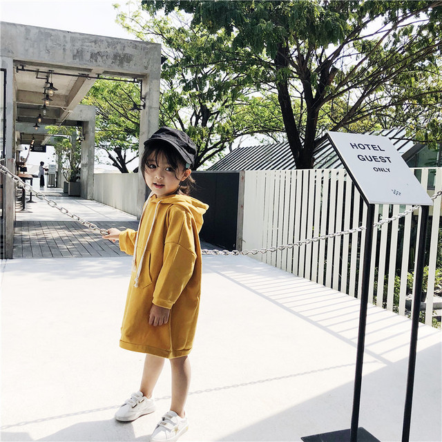 Sukienka dla małych dziewczynek z długim rękawem i kapturem w modnym stylu wiosna 2022, wykonana z bawełny - Wianko - 23