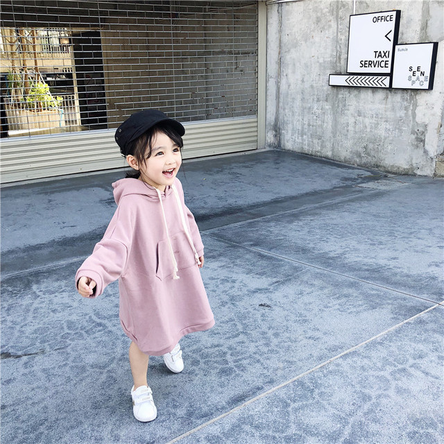 Sukienka dla małych dziewczynek z długim rękawem i kapturem w modnym stylu wiosna 2022, wykonana z bawełny - Wianko - 17