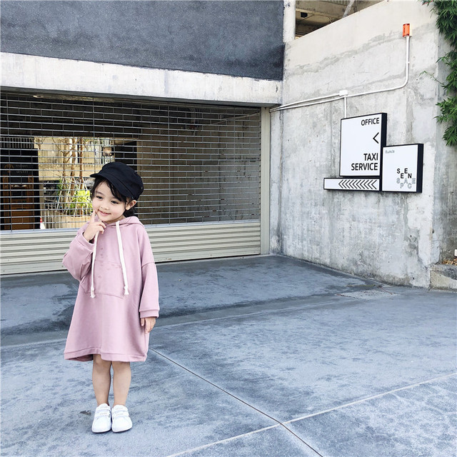 Sukienka dla małych dziewczynek z długim rękawem i kapturem w modnym stylu wiosna 2022, wykonana z bawełny - Wianko - 14