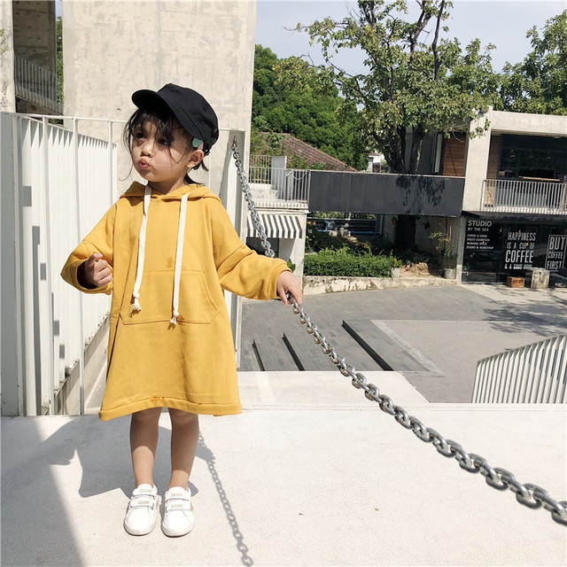 Sukienka dla małych dziewczynek z długim rękawem i kapturem w modnym stylu wiosna 2022, wykonana z bawełny - Wianko - 26