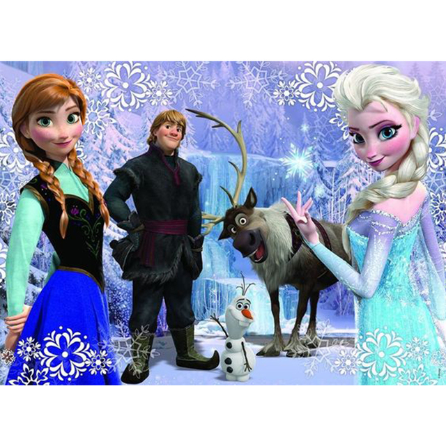 Disney Frozen - Diamentowe malowanie wzorem krzyża - Zestaw mozaiki z haftem diamentowym - Wianko - 1