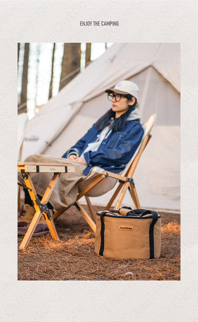Piknikowa torba Naturehike w kształcie wiadra z zagęszczoną tkaniną Oxford 600D do przechowywania akcesoriów podczas podróży campingowych - Wianko - 10