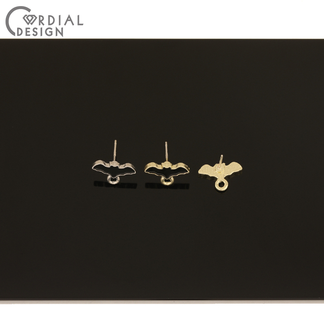 Biżuteria akcesoria Cordial Design 100 sztuk 9*13MM Hand Made z efektem farby - kolczyki Stud, kształt zwierząt - Wianko - 4