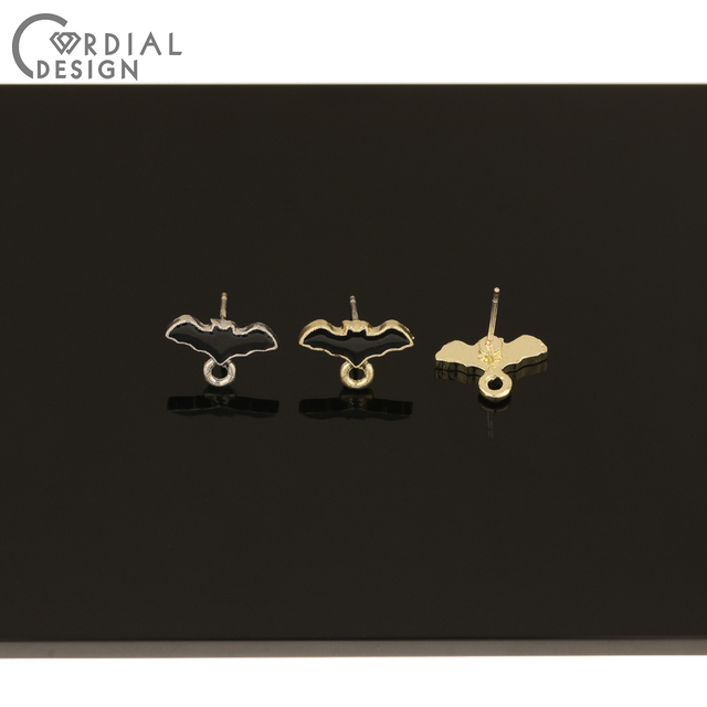 Biżuteria akcesoria Cordial Design 100 sztuk 9*13MM Hand Made z efektem farby - kolczyki Stud, kształt zwierząt - Wianko - 2