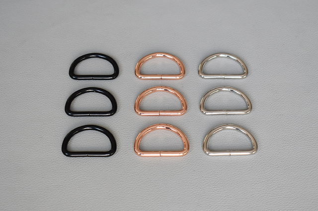 Płaskie D pierścienie aluminiowe, 30mm, 100 szt./partia, trwałe metalowe klamry dla obroży psów, odzieży i uprzęży zwierzęcych - Wianko - 4