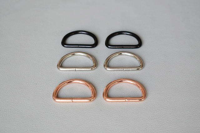Płaskie D pierścienie aluminiowe, 30mm, 100 szt./partia, trwałe metalowe klamry dla obroży psów, odzieży i uprzęży zwierzęcych - Wianko - 3