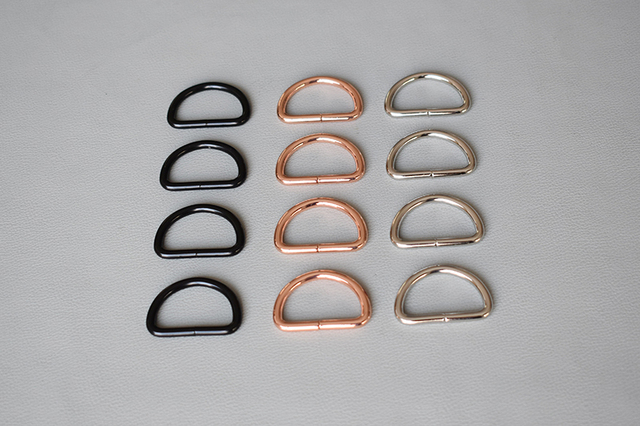 Płaskie D pierścienie aluminiowe, 30mm, 100 szt./partia, trwałe metalowe klamry dla obroży psów, odzieży i uprzęży zwierzęcych - Wianko - 5