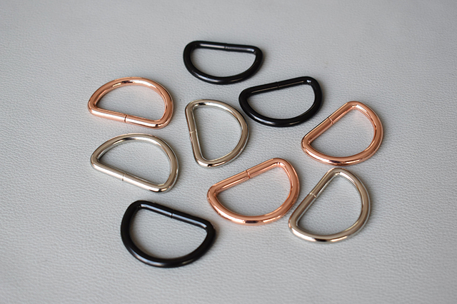 Płaskie D pierścienie aluminiowe, 30mm, 100 szt./partia, trwałe metalowe klamry dla obroży psów, odzieży i uprzęży zwierzęcych - Wianko - 6