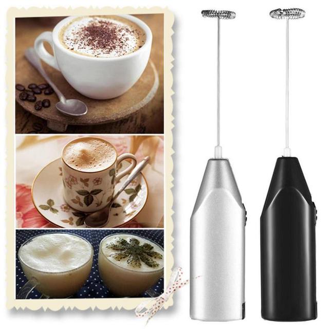 Elektryczny trzepaczka do jajek i spieniacz mleka kawy z mlekiem w rózgi - kuchnia akcesoria barowe - Wianko - 2