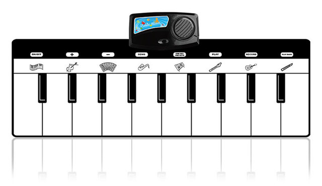 Dywan muzyczny z miękką klawiaturą dla dzieci 110x36cm w wielu stylach, instrumenty muzyczne, zwierzęce dźwięki, edukacyjne zabawki - Wianko - 13