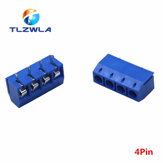 Blok zaciskowy PCB KF301-5.0-2P/3P/4P 100 sztuk, 5.0mm, prosty Pin, niebieski - Wianko - 10