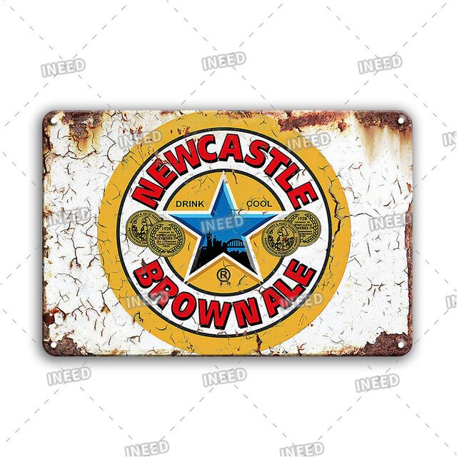 Plakat Tygrys piwo Vintage Retro Pub Club - metalowa tablica rustykalna do dekoracji wielofunkcyjnych (ściana) - znak piwa - Wianko - 4
