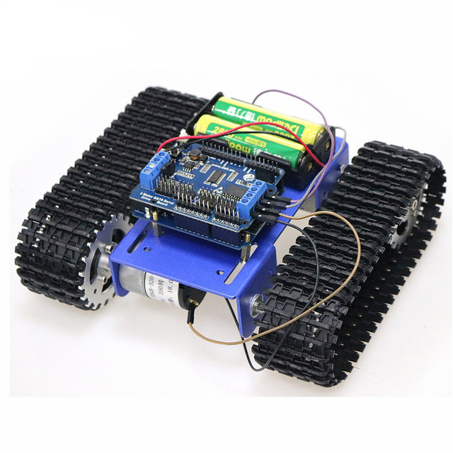 Inteligentny zestaw podwozia samochodowego 2WD T100 z kontrolą ESPduino - DIY dla Arduino, 2-Way Motor i 16-sposób serwonapęd - Wianko - 6