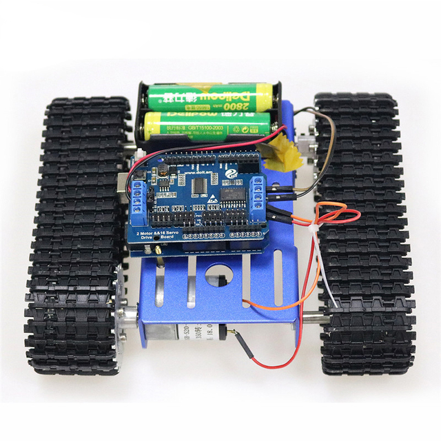 Inteligentny zestaw podwozia samochodowego 2WD T100 z kontrolą ESPduino - DIY dla Arduino, 2-Way Motor i 16-sposób serwonapęd - Wianko - 8