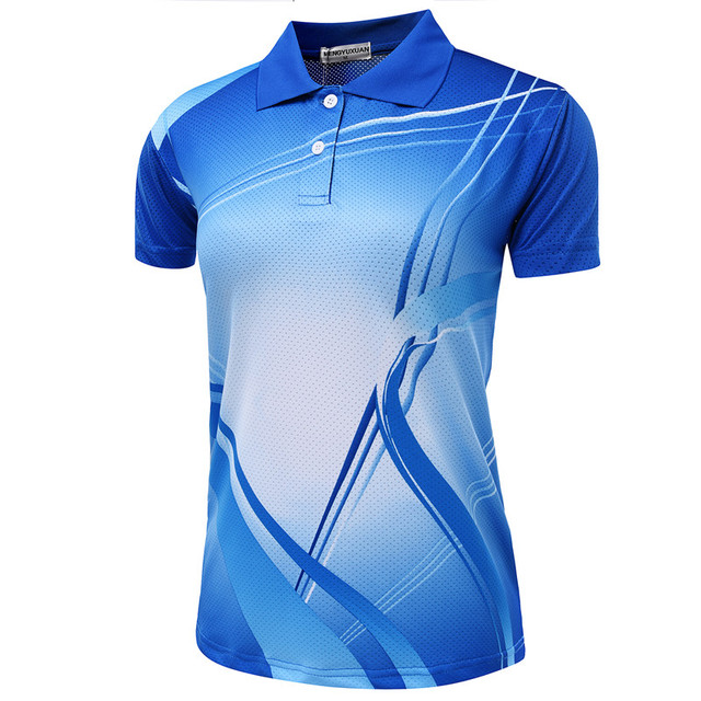 Męskie koszulki tenisowe z poliestru z kołnierzykiem dolewanym, dostępne w kategorii koszulek do tenisa stołowego - Wianko - 10
