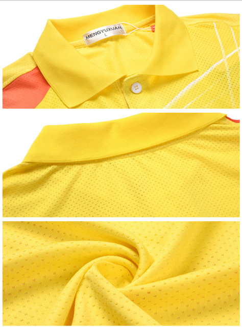 Męskie koszulki tenisowe z poliestru z kołnierzykiem dolewanym, dostępne w kategorii koszulek do tenisa stołowego - Wianko - 16