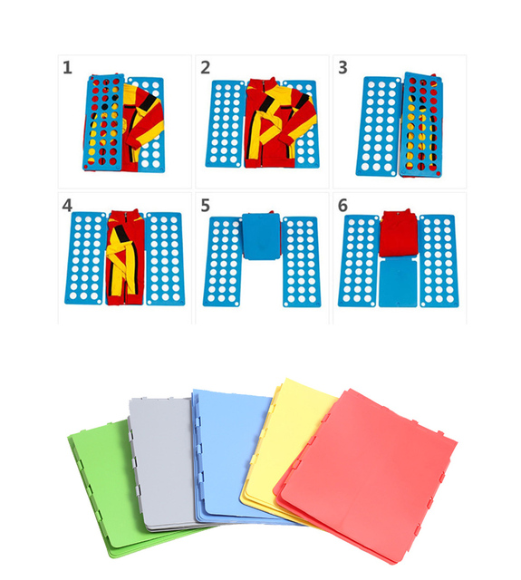 Organizer na ubrania dla dorosłych dzieciaków - składana tablica do t-shirty folder plastikowy - Wianko - 4