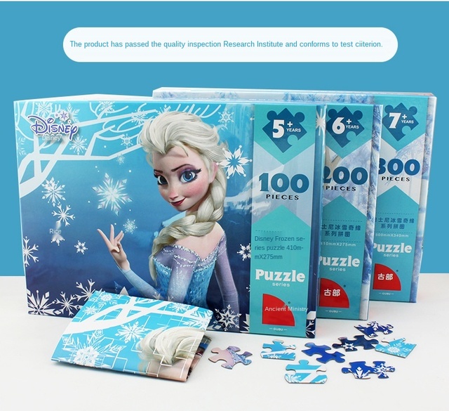 Mrożone Puzzle Księżniczka Syrenka Disney 100 sztuk - Zabawka Montessori dla Dzieci - Wianko - 12