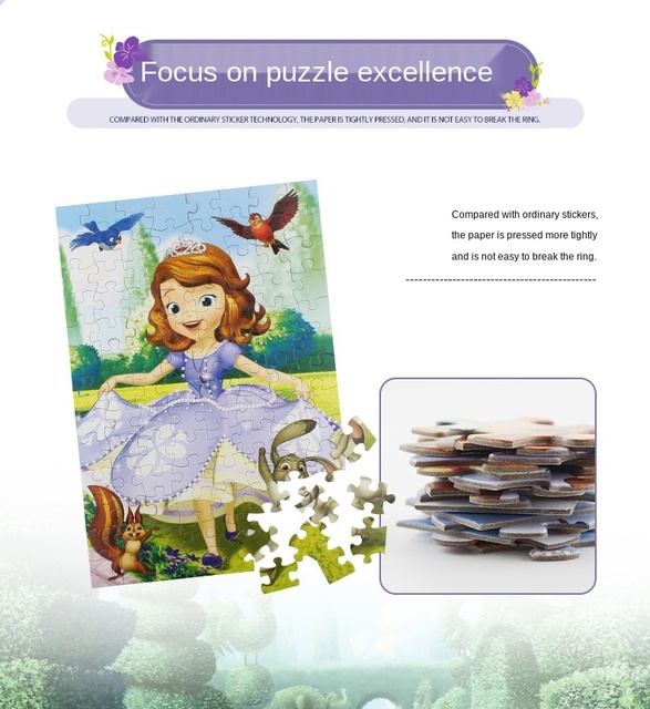 Mrożone Puzzle Księżniczka Syrenka Disney 100 sztuk - Zabawka Montessori dla Dzieci - Wianko - 17