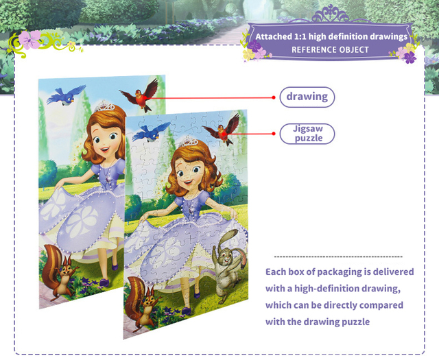 Mrożone Puzzle Księżniczka Syrenka Disney 100 sztuk - Zabawka Montessori dla Dzieci - Wianko - 18