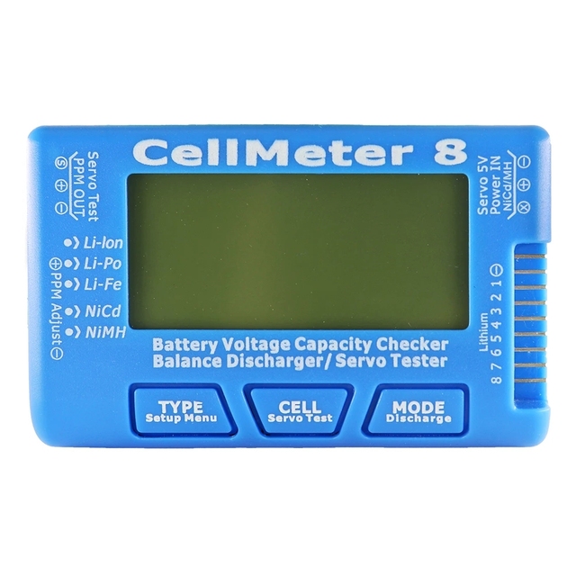 Miernik napięcia RC CellMeter-8 1-8S dla akumulatorów LiPo, Li-lon i NiMH - Wianko - 2