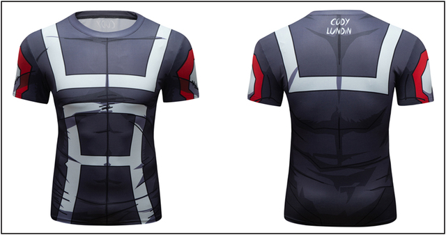 Męska kompresyjna koszulka treningowa z krótkim rękawem - Quick Dry, do biegania, Crossfit, sport, jogging, t-shirt - Wianko - 26