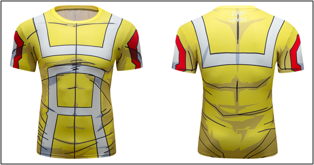 Męska kompresyjna koszulka treningowa z krótkim rękawem - Quick Dry, do biegania, Crossfit, sport, jogging, t-shirt - Wianko - 14