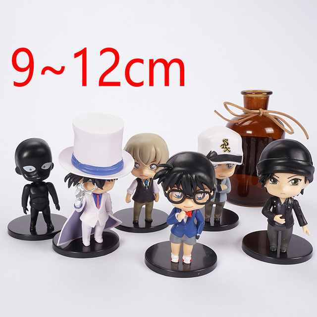 Detektyw Conan Edogawa i Kaitou Kiddo PVC Figurki - zestaw 6 szt - Wianko - 1