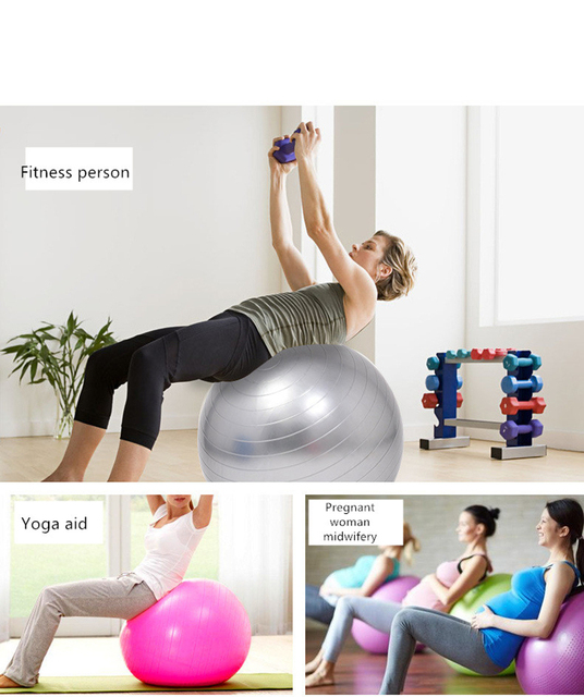Piłka do jogi z pompką Pelotas Fitness 55/65/75/85 cm - Fitball Pilates Balance ćwiczenia domowe siłownia - Wianko - 5