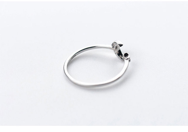 Pierścionek La Monada 50-55 Moon Star z regulacją rozmiaru, wykonany z minimalistycznego srebra 925 - biżuteria dla kobiet - Wianko - 6