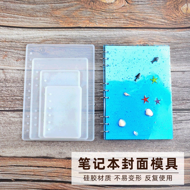 Formy notebooków z DIY silikonową przezroczystą żywicą epoksydową: B5, A5, A6, A7, wysokiej jakości lustrzane osłony - Wianko - 7