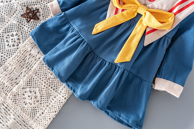 Sukienka wiosenna dla malucha - ubranka dla dziewczynek, rozmiary 1-6 lat - Wianko - 4