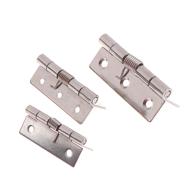 Zawias drzwiowy 2/2.5/3 Cal długi, samozamykający się, wykonany ze stali nierdzewnej dla mebli Mini Micro - Wianko - 10