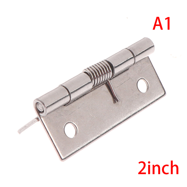 Zawias drzwiowy 2/2.5/3 Cal długi, samozamykający się, wykonany ze stali nierdzewnej dla mebli Mini Micro - Wianko - 5