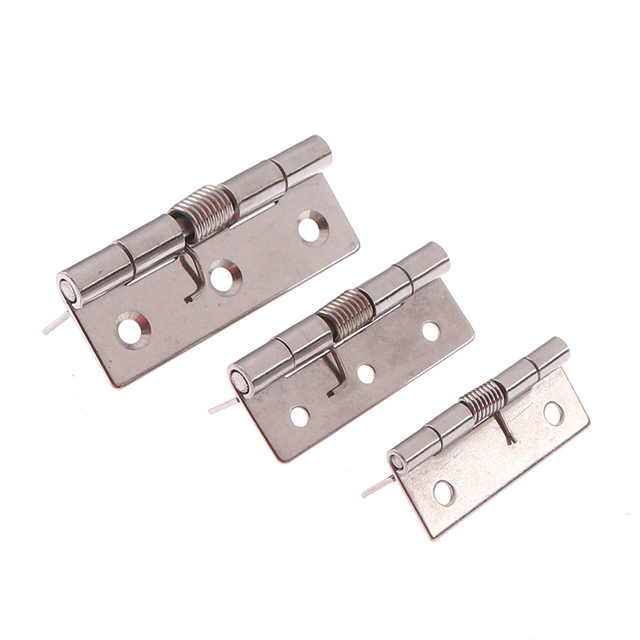 Zawias drzwiowy 2/2.5/3 Cal długi, samozamykający się, wykonany ze stali nierdzewnej dla mebli Mini Micro - Wianko - 9