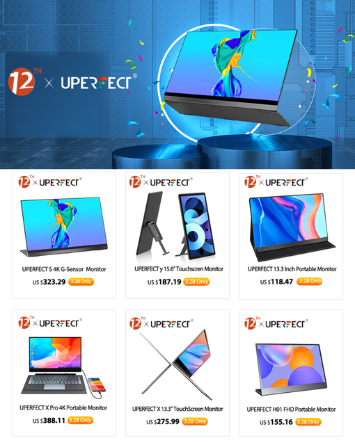 UPERFECT Przenośny Monitor LCD 5 Cali z Wyświetlaczem Dotykowym IPS, 800*480, 16:9, USB, HDMI, Dwa Głośniki, Kompatybilny z Raspberry Pi - Wianko - 1