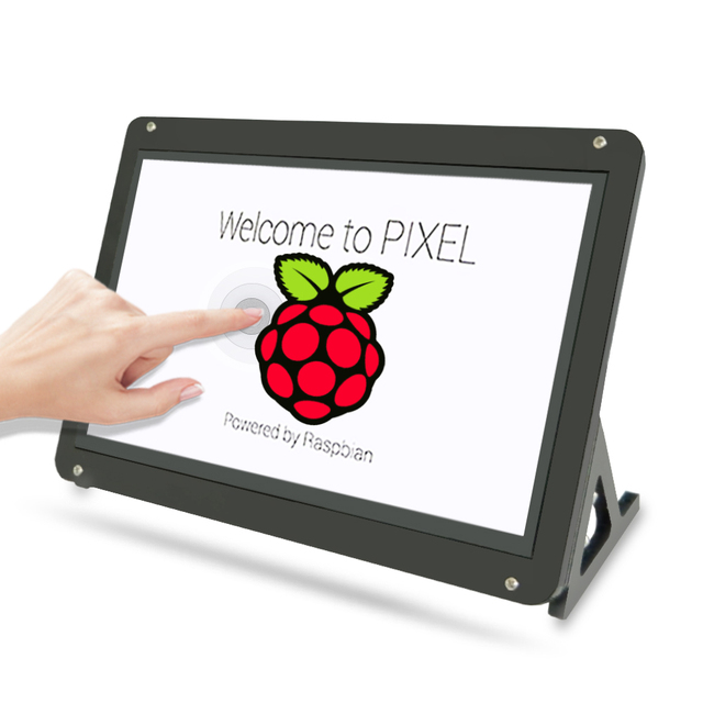 7-calowy monitor LCD z ekranem dotykowym o pojemności, rozdzielczości 1024x600, wspierający Raspberry Pi, Banana Pi i Windows - Wianko - 4