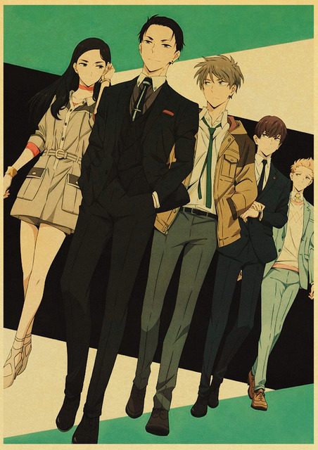 Plakat Równowagi Nieograniczony w stylu Vintage Anime - 42x30 cm - Wianko - 31