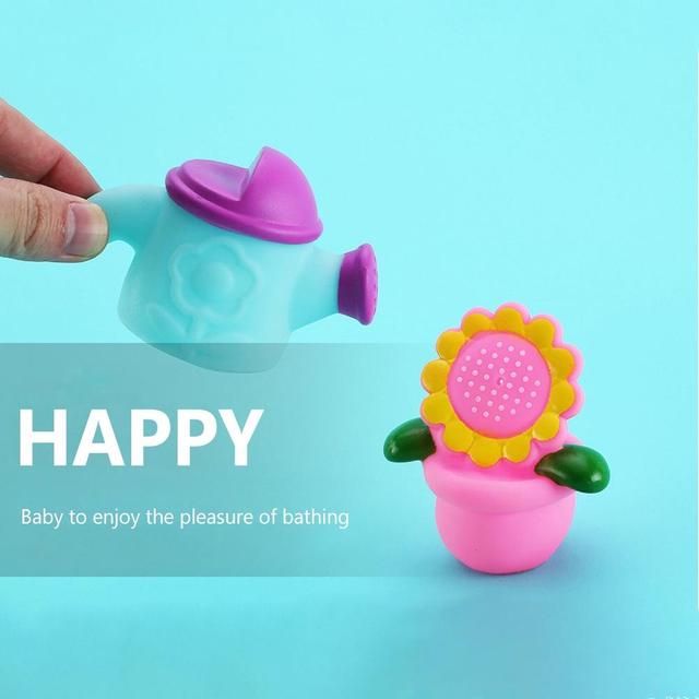 Zabawka do kąpieli Baby Cartoon - 7 sztuk zwierząt pływających w wodzie, idealna do gier i zabaw podczas prysznica dla maluchów - Wianko - 6