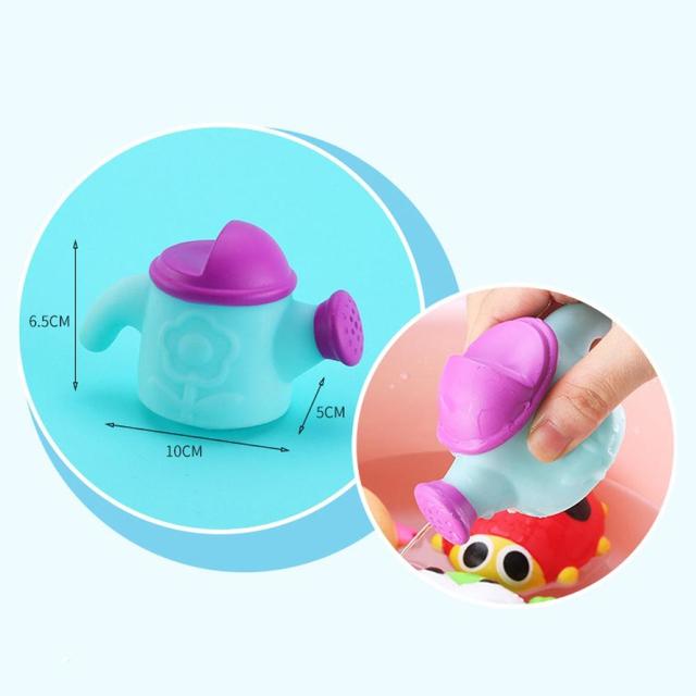 Zabawka do kąpieli Baby Cartoon - 7 sztuk zwierząt pływających w wodzie, idealna do gier i zabaw podczas prysznica dla maluchów - Wianko - 12