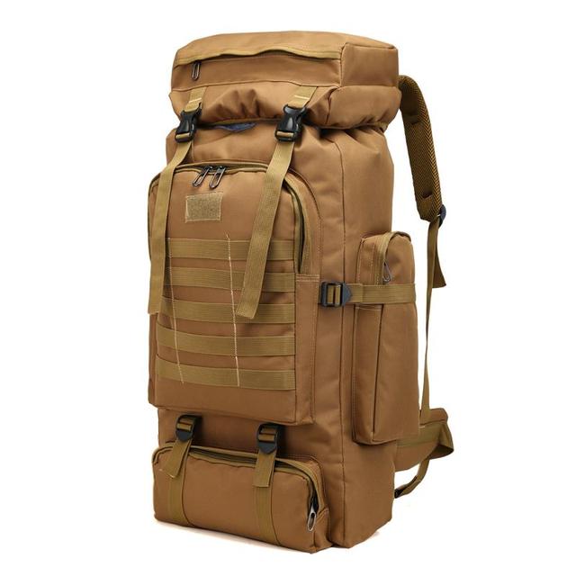 Plecak turystyczny Outdoor Sport - 80L, wodoodporny, tkanina Oxford, duża pojemność, dla mężczyzn, do campingów i pieszych wycieczek, myśliwski, podróżny - Wianko - 7