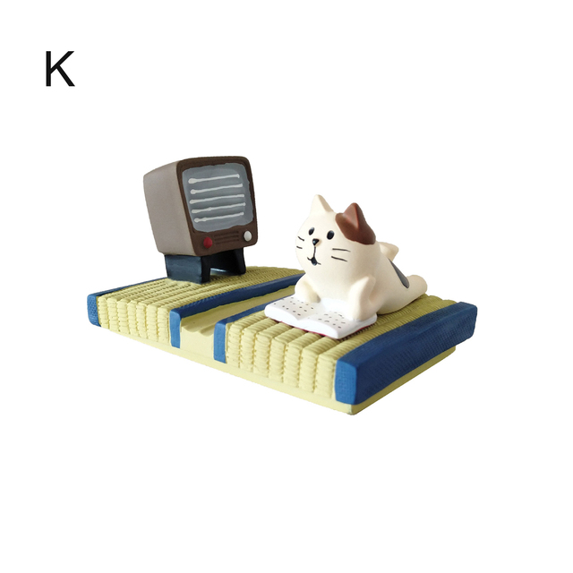 Mebelki zabawkowe - Cartoon Pig Cat Dog Penguin Bear Mini Ornament uchwyt na telefon, wyroby dekoracyjne, DIY Doll - akcesoria do domu dla lalek - Wianko - 27