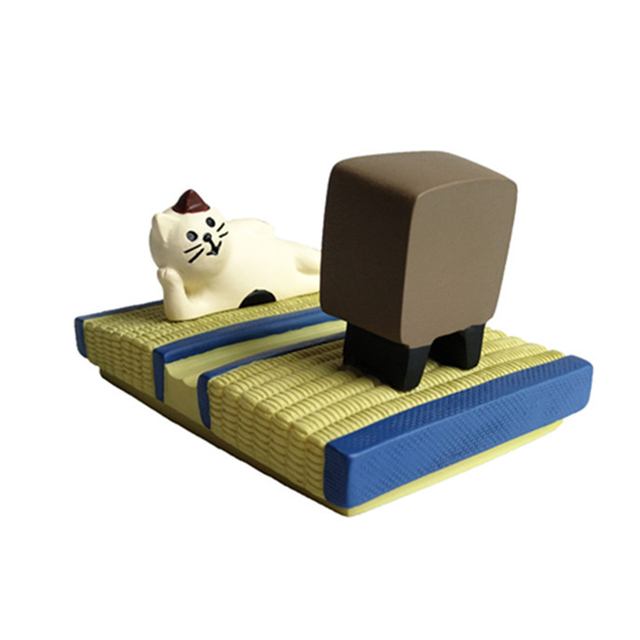 Mebelki zabawkowe - Cartoon Pig Cat Dog Penguin Bear Mini Ornament uchwyt na telefon, wyroby dekoracyjne, DIY Doll - akcesoria do domu dla lalek - Wianko - 8
