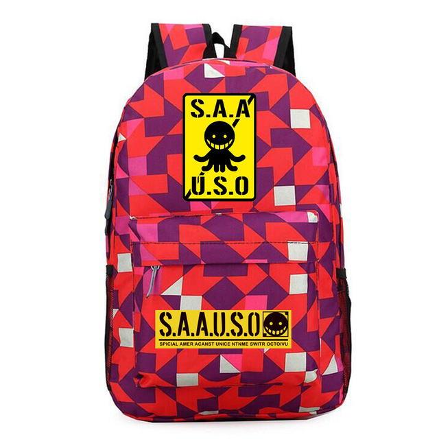 Kobiecy plecak podróżny z motywem kosmicznym Anime - różowy plecak S.A.A.U.S.O - Wianko - 6
