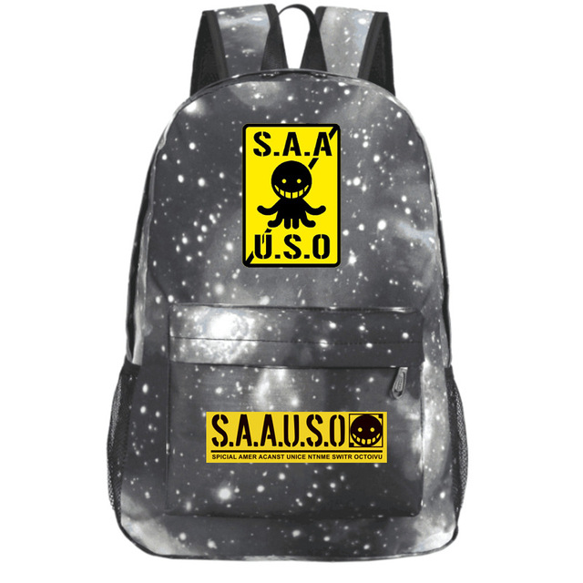 Kobiecy plecak podróżny z motywem kosmicznym Anime - różowy plecak S.A.A.U.S.O - Wianko - 12