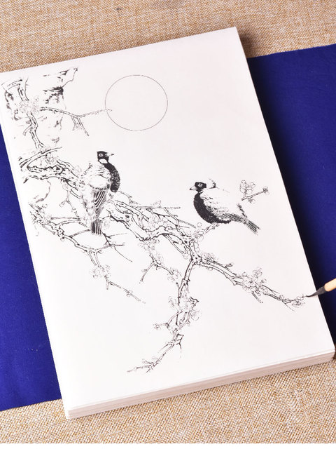 Papier Xuan do chińskiego akwarelowego malarstwa: Tracing papierowy z rękopisem kwiatów i ptaków dla początkujących i dojrzałych - Wianko - 8