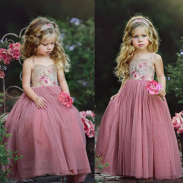 Księżniczka słodka sukienka dla dziewczynek bez rękawów, z kwiatowym nadrukiem i koronkowym pasem, do kostek, Tutu, rozmiar 1-7 lat - Wianko - 4