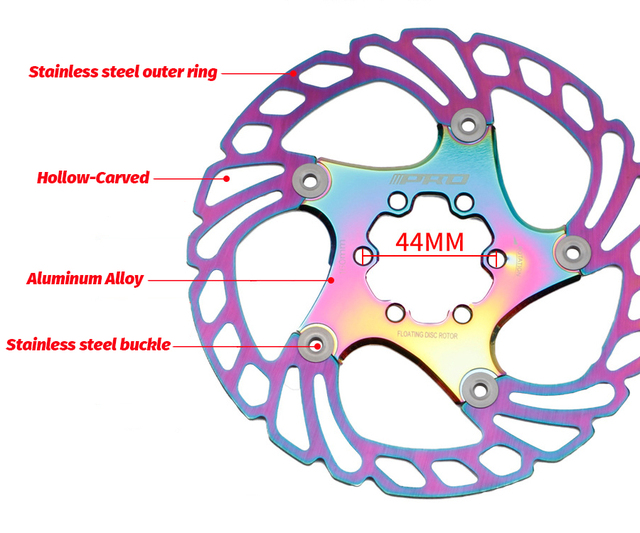 Tarcza hamulcowa hydrauliczna do roweru MTB, pływająca, kolorowa, 140-203mm - Wianko - 12