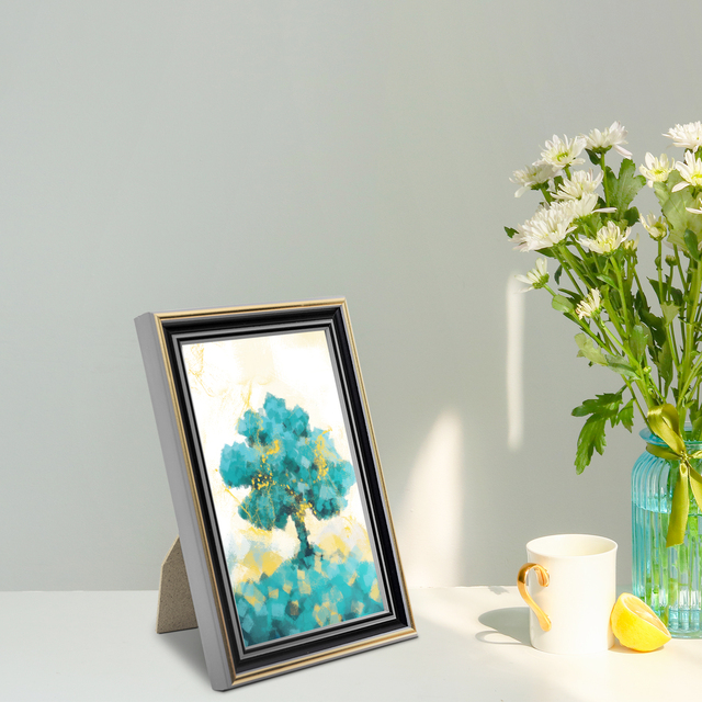 Zestaw 5 ramek ze szklanym panelem do zdjęć Vintage Photo Gallery - idealny prezent dla rodziny i przyjaciół, dekoracja domowa - Wianko - 11